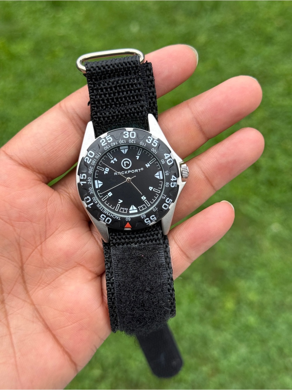 Rockport Men's Black Tactical Field Watch Mens